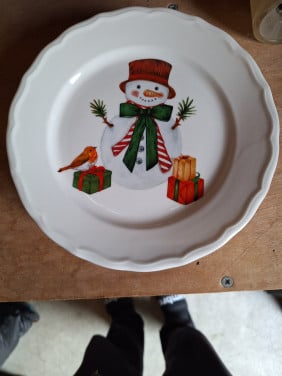Ontbijtborden kerst (4x)