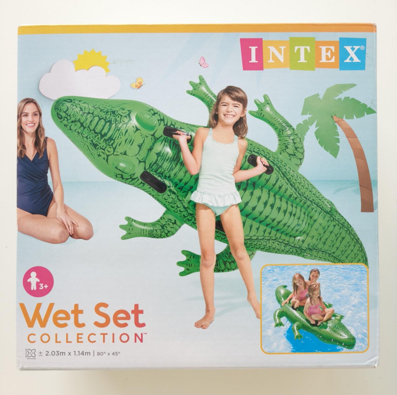 INTEX opblaasfiguren krokodil en unicorn