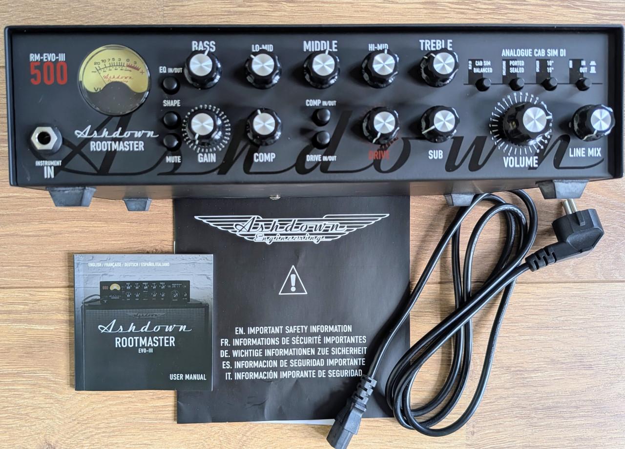 Professionele Ashdown Rootmaster-III EVO 500watt basgitaarversterker