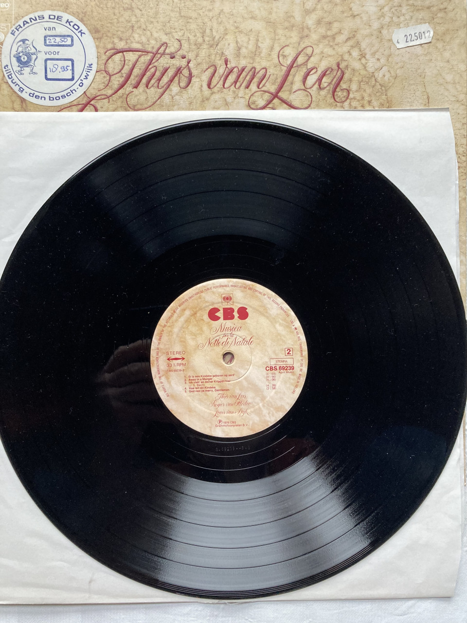 LP van Dijk Otterloo Musica per la Notte di Natale Kerst
