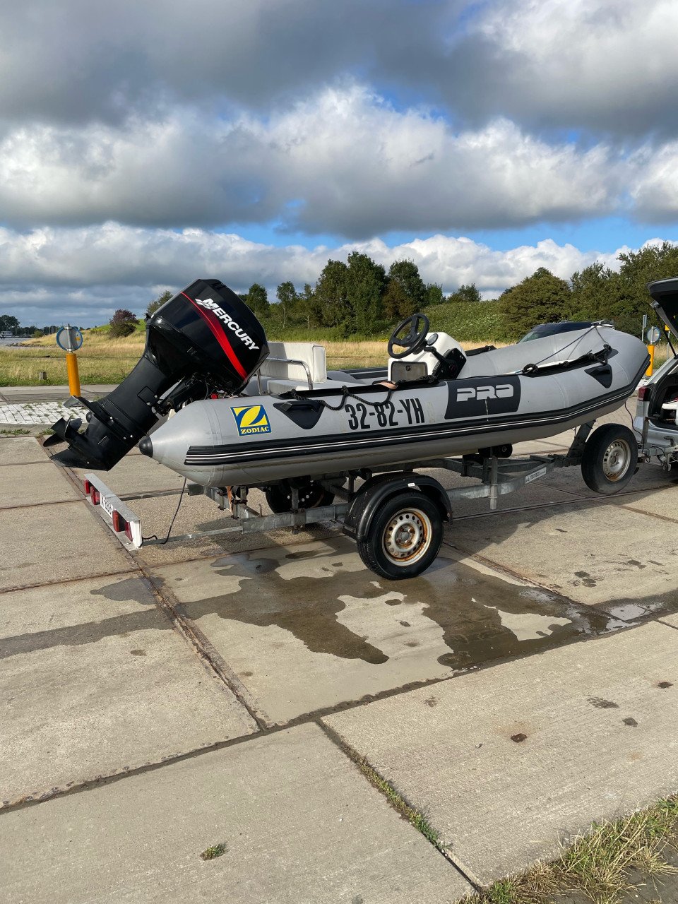 Zodiac pro 7 man met 50 pk Mercury, mooie set!
