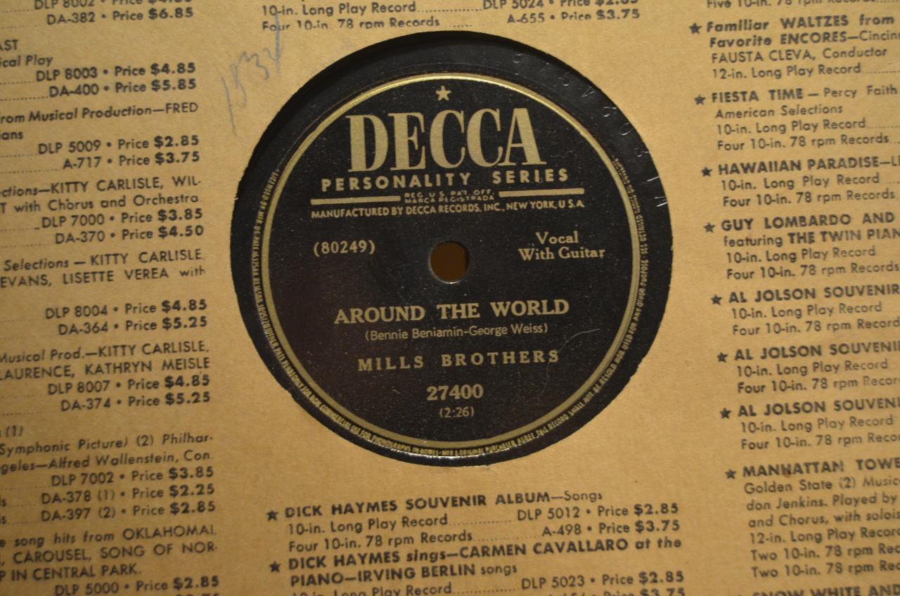 78 rpm Mills Brothers jaren '40 en '50 héél veel stuks.