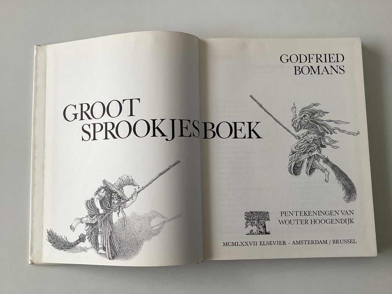 Godfried Bomans.  Groot sprookjesboek.  Pentekeningen. Klassieke verhalen.