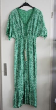 Groene lange jurk  jurk maat 6 -xs-s