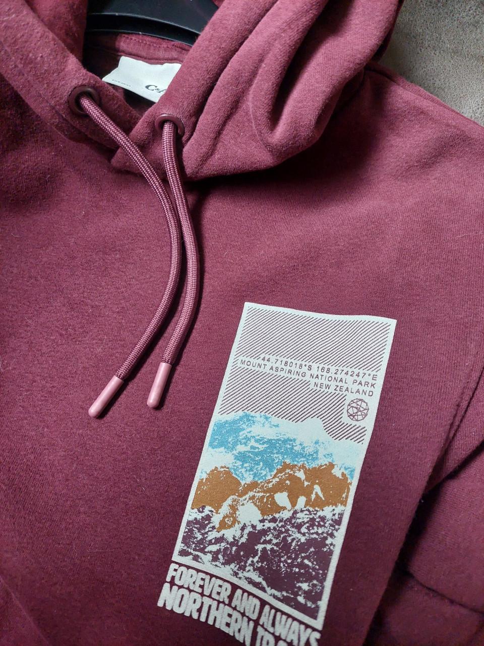 Unisex Hoody bordeauxkleur maat small C&A