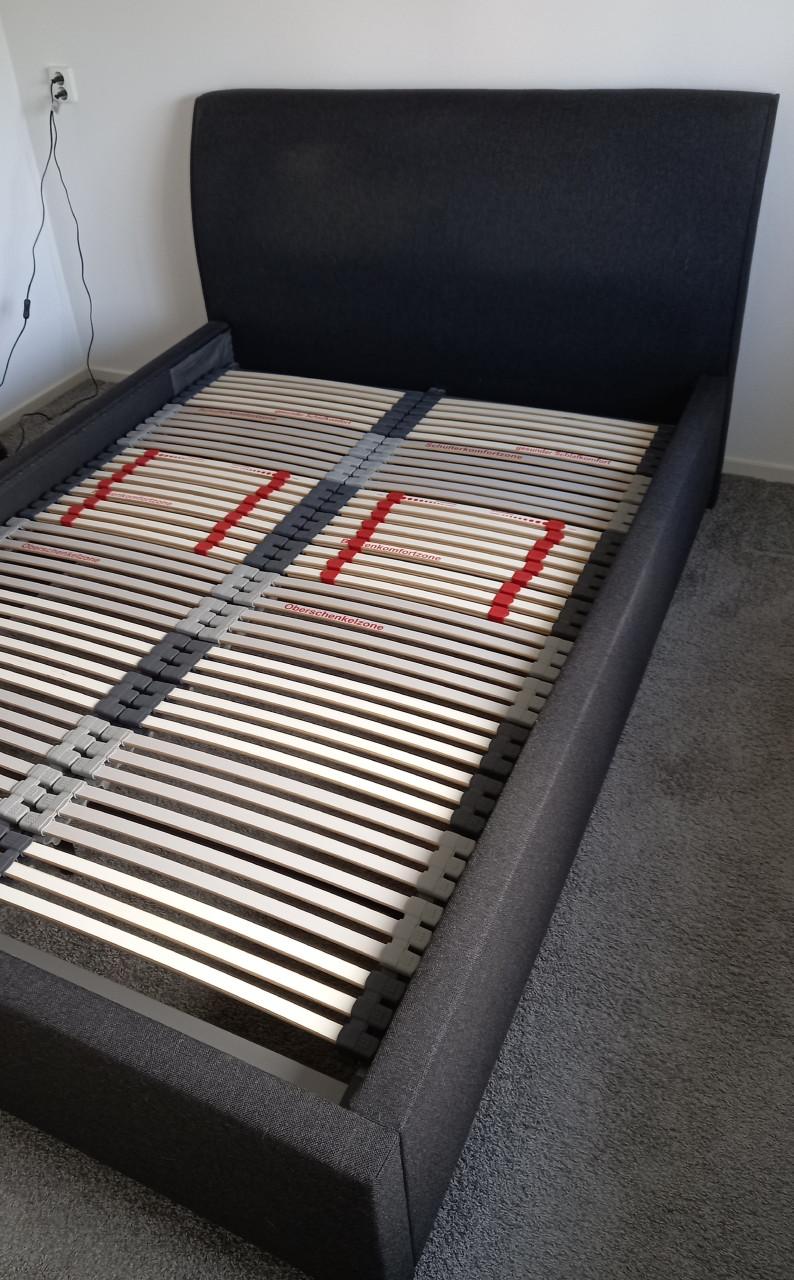 2-persoonsbed  200 x 140 ( Beter Bed ) Anthracite stof