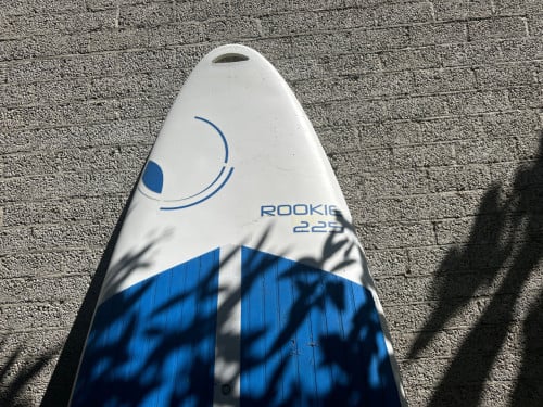 Complete Unifiber windsurf set/Rookie 225 + zeilen 1.5 + 4.0
