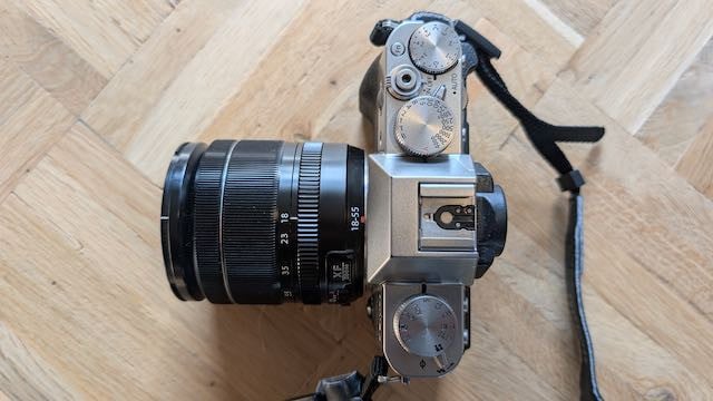 Te koop: Fujifilm X-T30 silver camera + lens xf 18-55mm f/2.8-4 r lm ois