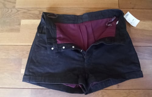 Dames Wild Cats leder short - maat 38 - Nieuw
