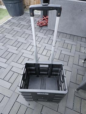 Nog nieuwe opvouwbare boodschappentrolley, stevige kwaliteit