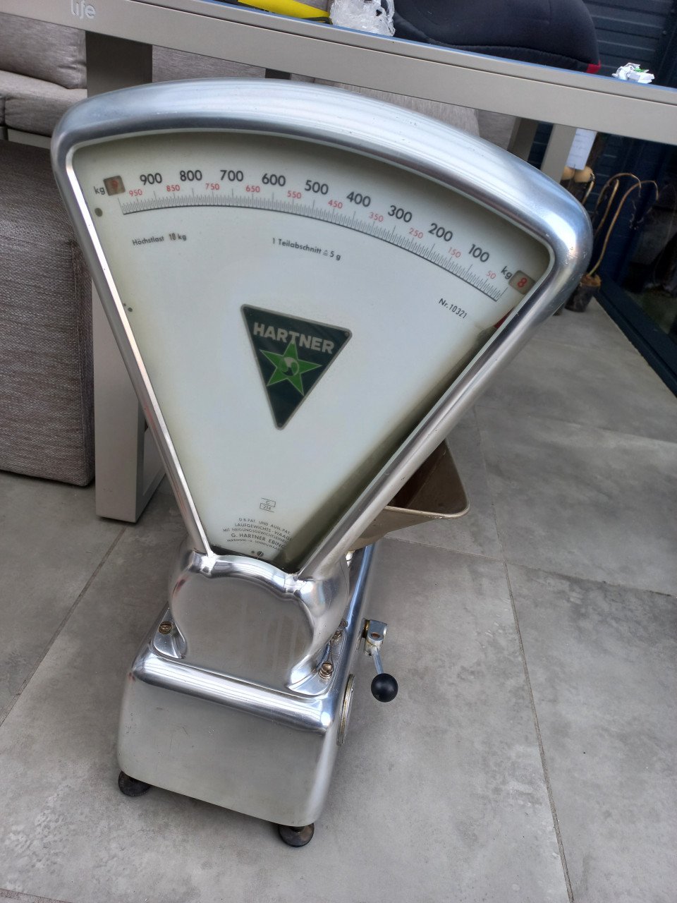 Vintage duitse weegschaal G.Hartner
