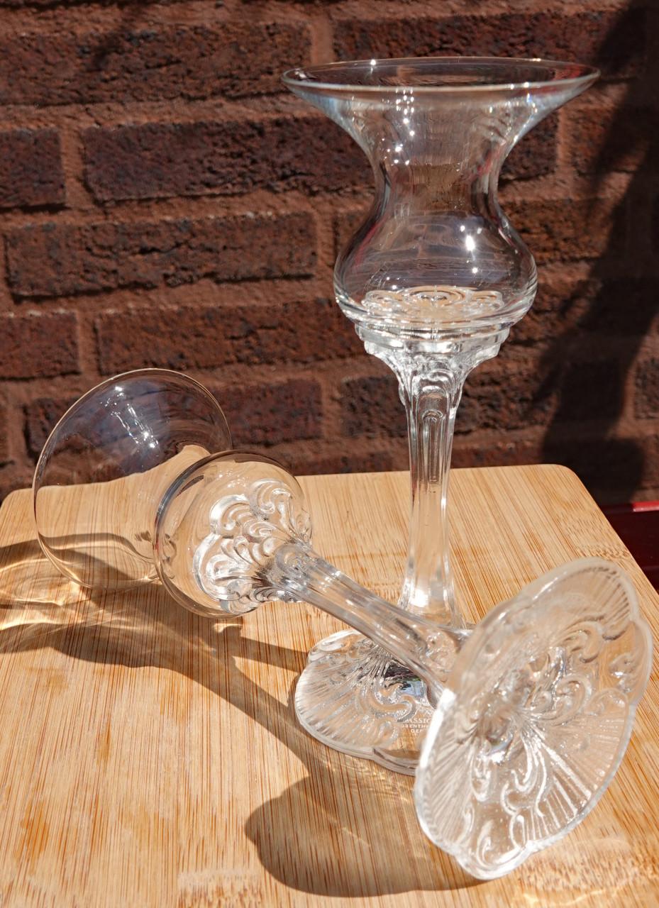 2 Rosenthal Classic Rose kristallen kandelaars Monbijou