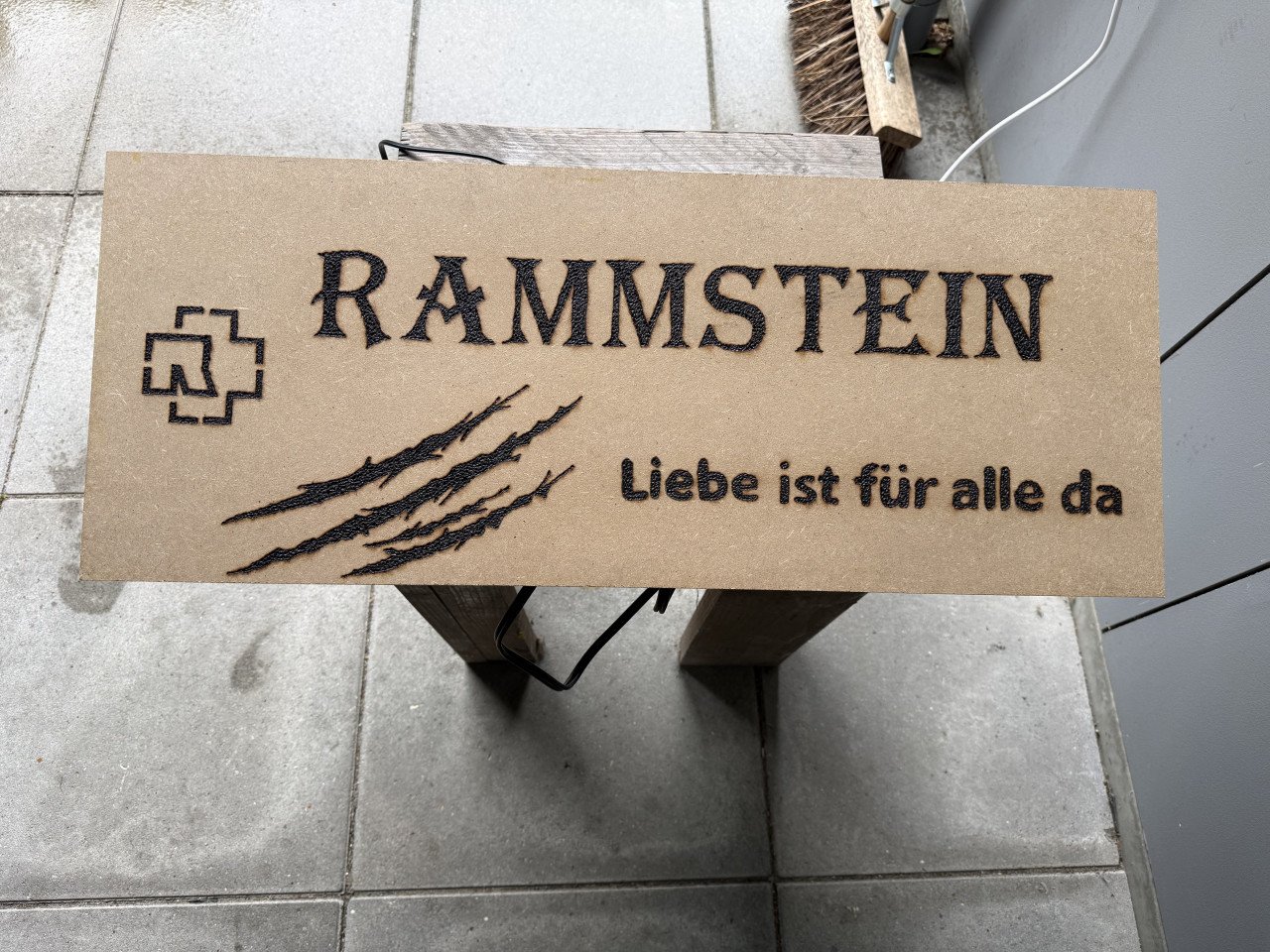 Rammstein artwork 90x50 cm