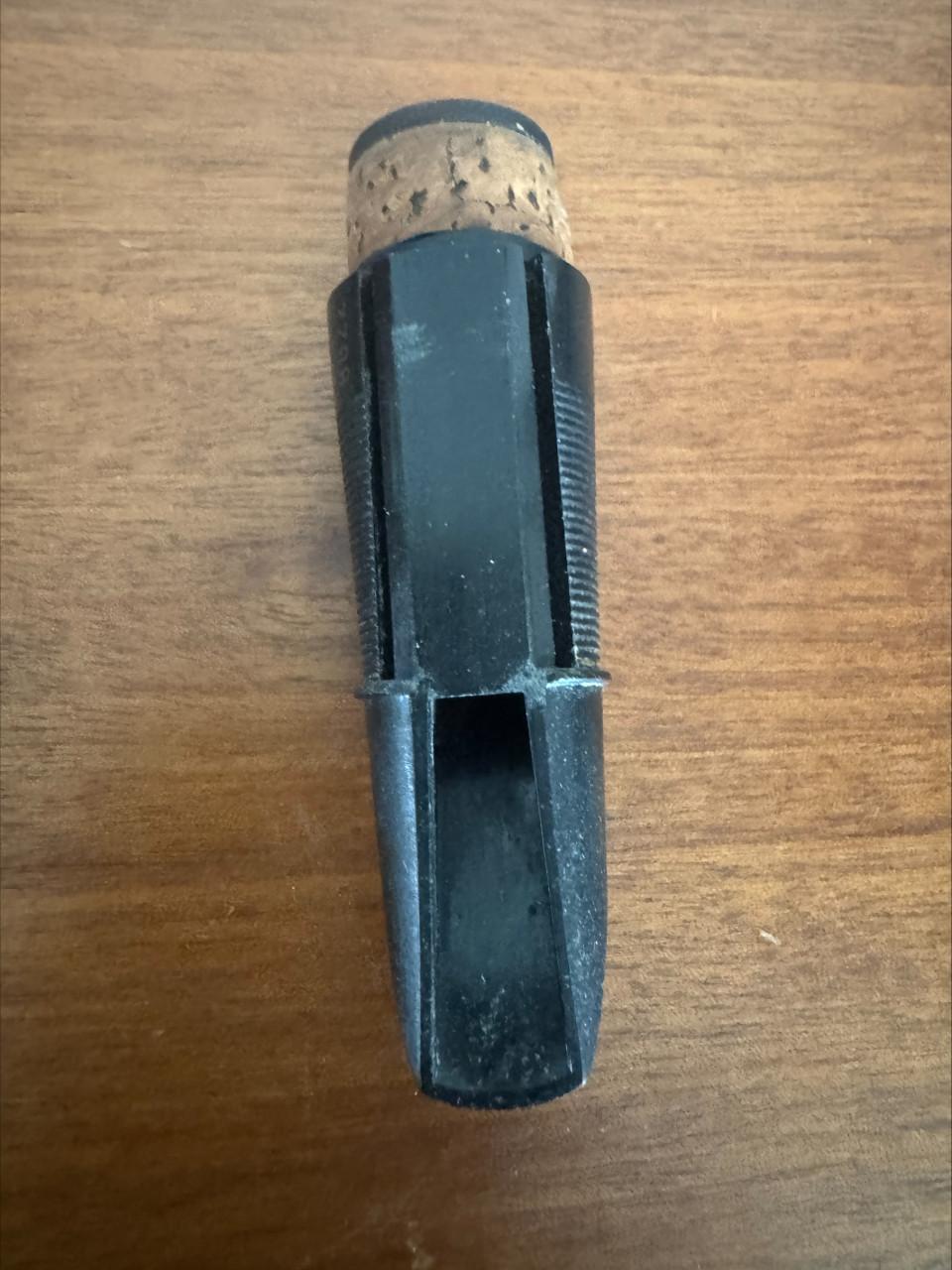 Vintage Lebü F.A. Uebel Kunststof  Klarinet Mondstuk met Ribbels