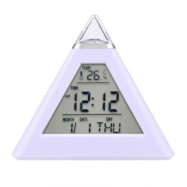 Piramide LEDklok- Digitaal display Tijdthermometer