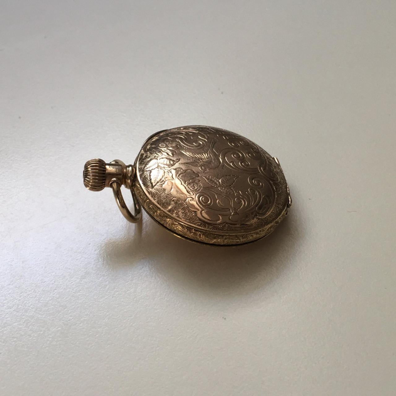 14 kt roségold filled zakhorloge