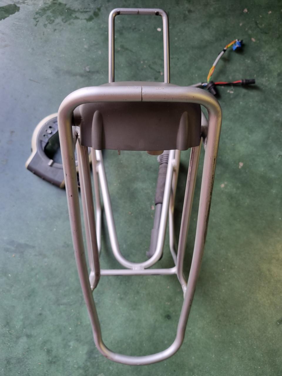 Bagagedrager-accuhouder met slot Gazelle Innergy Orange