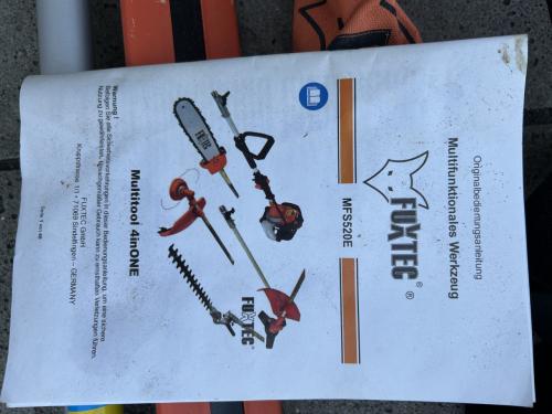 Tuin multitool benzine 5 in 1 fuxtec