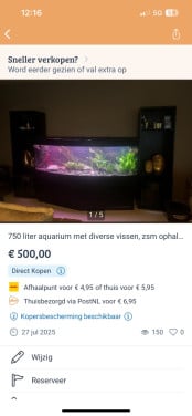 Aquarium te koop