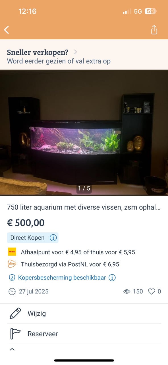 Aquarium te koop