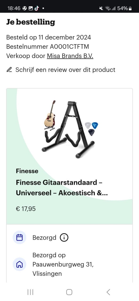 Gitaar Akoestisch  + standaard