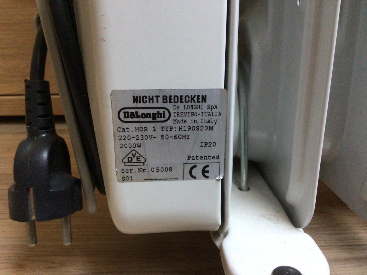 Elektronische radiator Delonghi