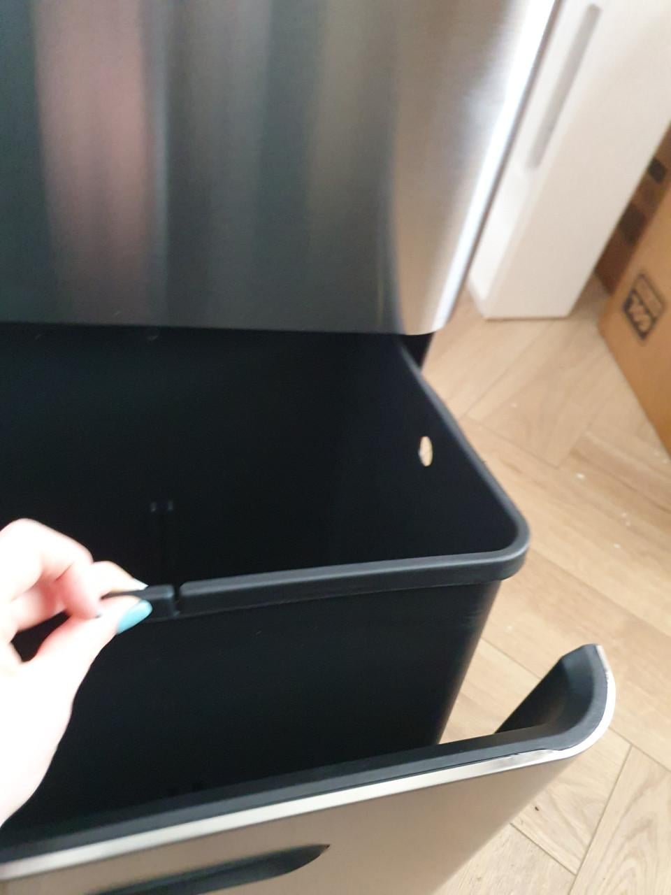Bayt Prullenbak 60L – 2 Compartimenten – 27L + 33L – RVS Zilver – Touch Bin