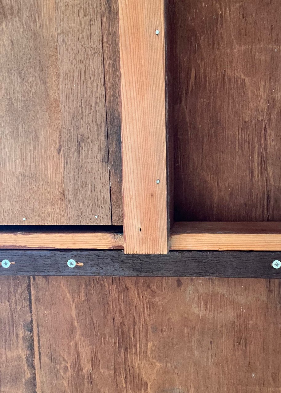 Antieke massief houten eettafel