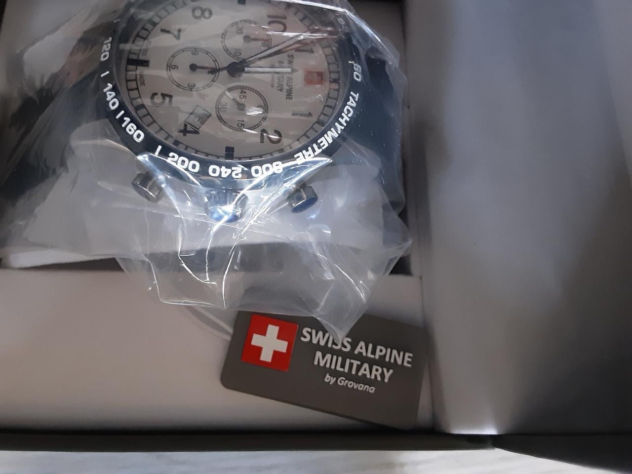 Swiss Alpine Military Quarts chronograph horloge - NIEUW in doos