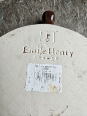 Prachtige originele Emile Henry escargot schaal, frans aardewerk