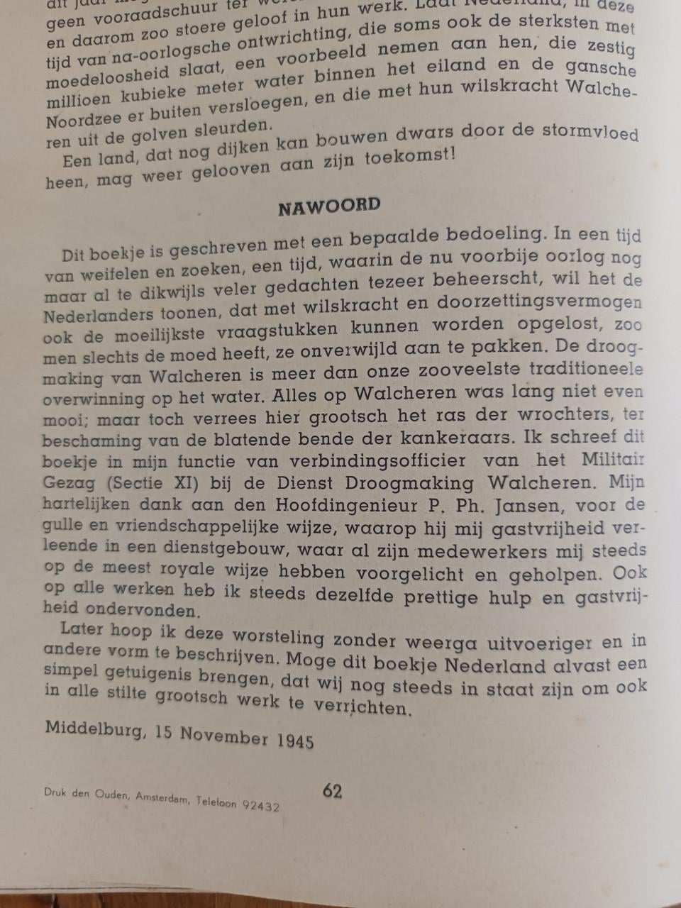 Dit is Walcheren én Walcheren komt boven water; 1945 en 1946