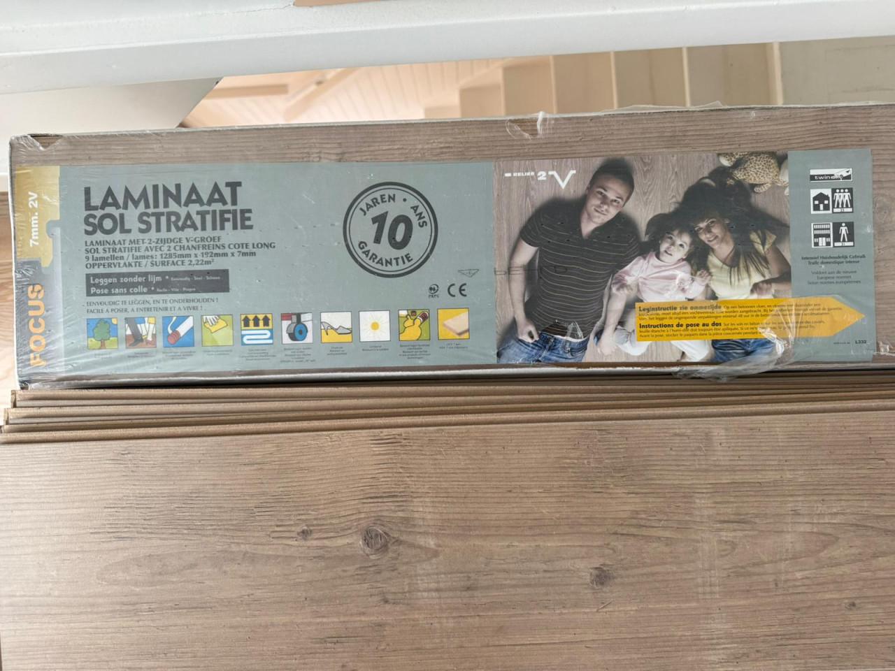 Laminaat “Greatwood Naturel Grenen” (33,3 m²) – nieuw/ongebruikt