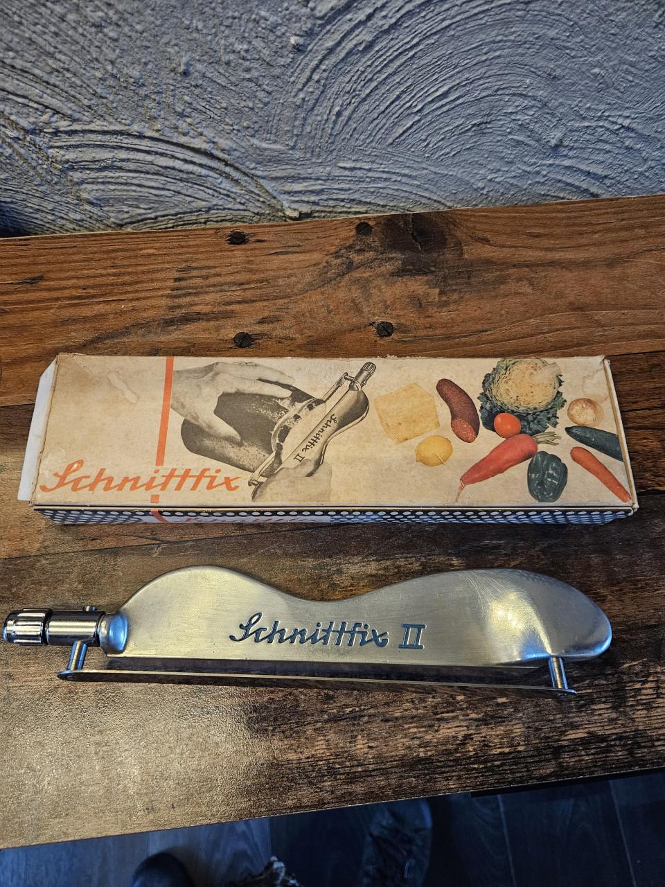 Vintage Schnittfix II Broodsnijder/Kaassnijder RVS