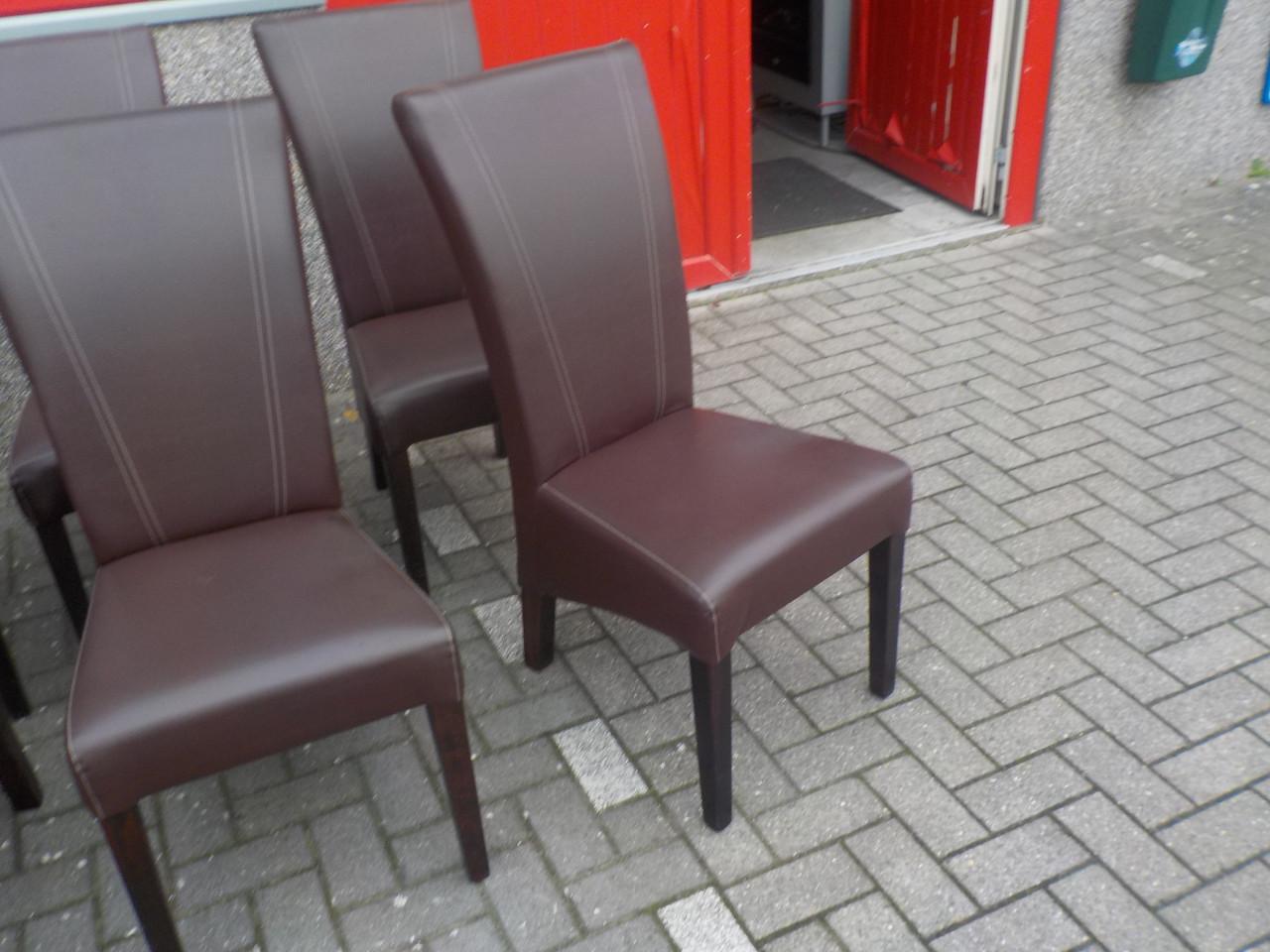 6 mooie kwaliteit skai stoelen in zeer goede staat 135 euro