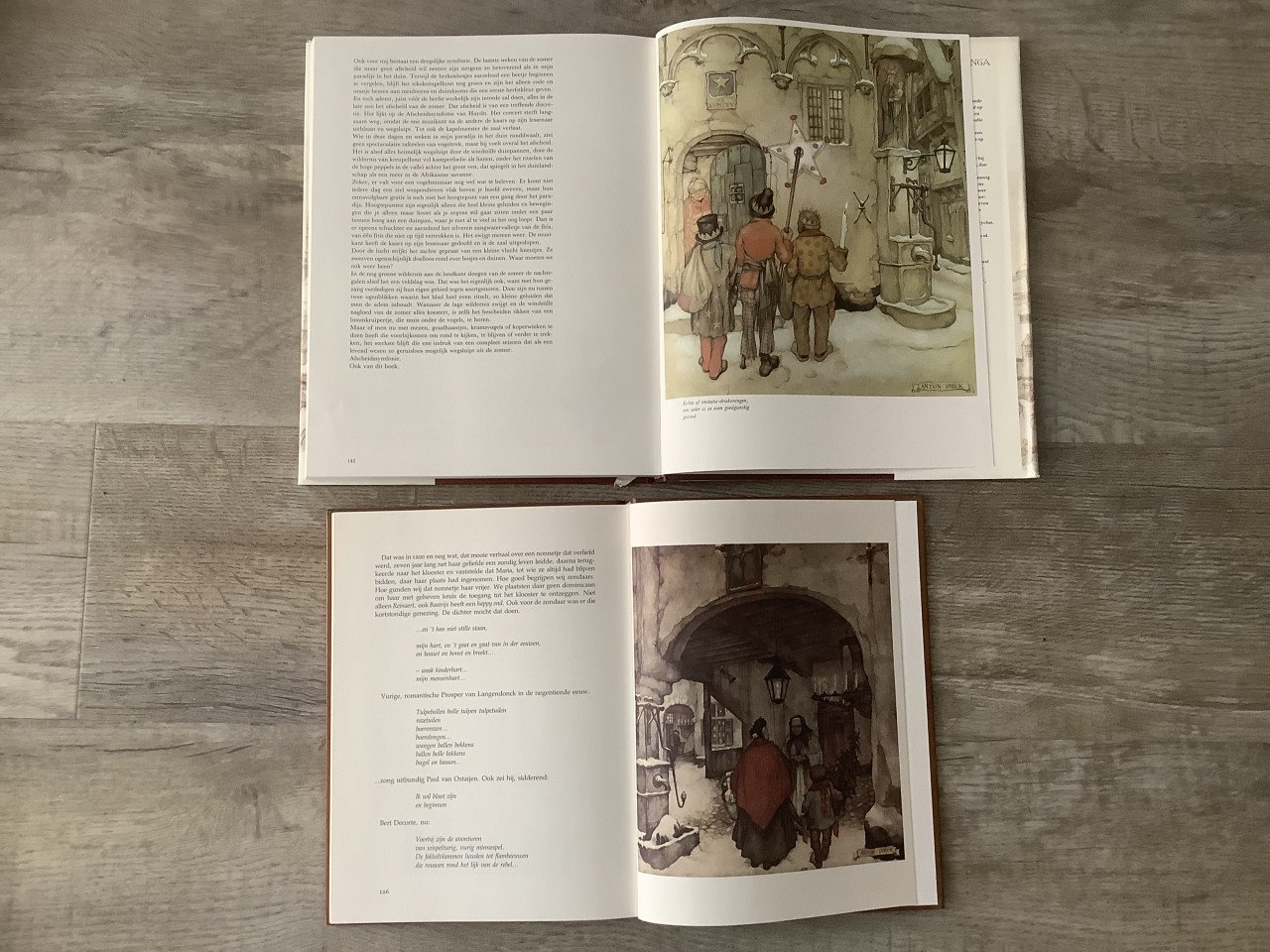 Anton Pieck Boeken - Vlaanderen anders bekeken + Die goede oude tijd