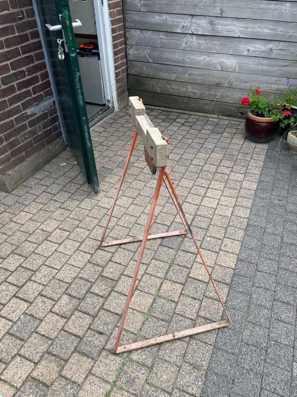 2 x buitenboord motor steun