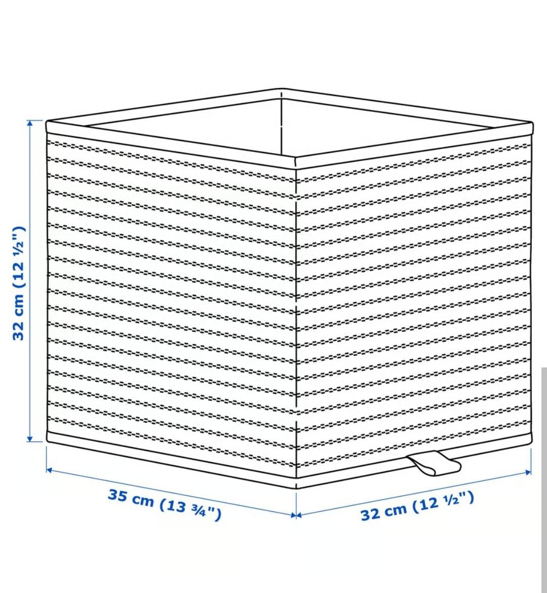 2 Bamboe Ikea opbergboxen