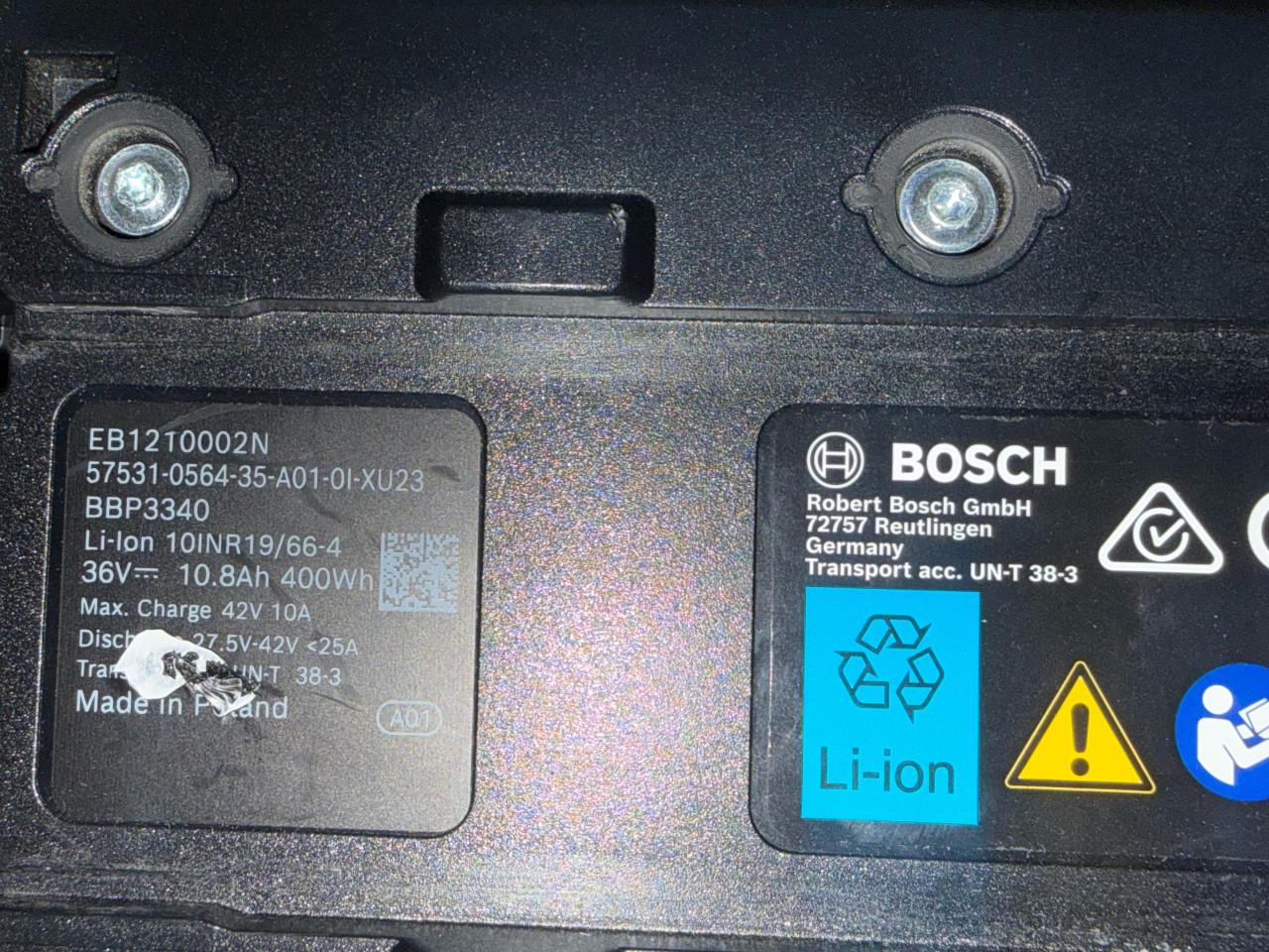 Fiets accu Bosch PowerPack 400 Rack battery (BBP3340) - The smart system