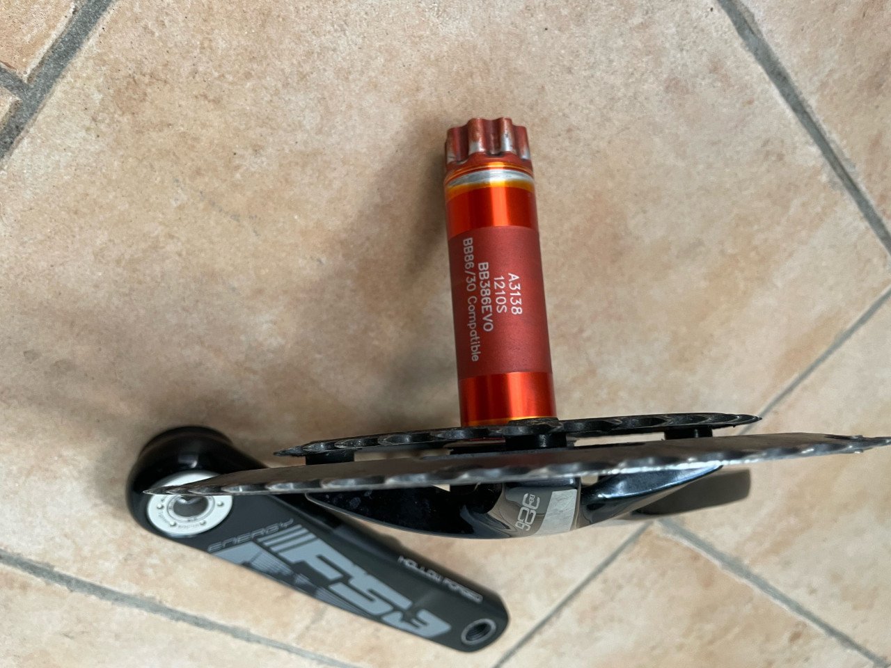 FSA crank met enkelzijdige powermeter stages