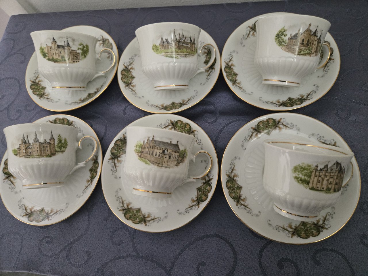 6x kop en schotel original dutch castles Bavaria Mitterreich