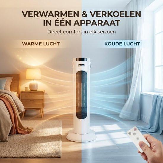 Fan heater cooling & heating in one