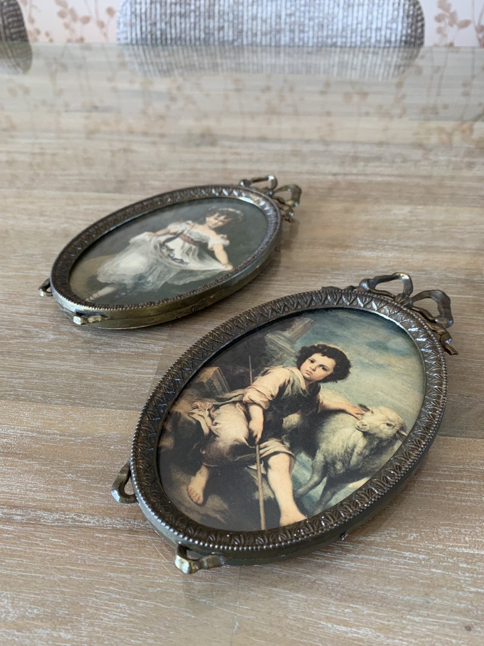 ✨Twee Prachtige Sfeervolle Antieke Fotolijstjes uit Italië✨