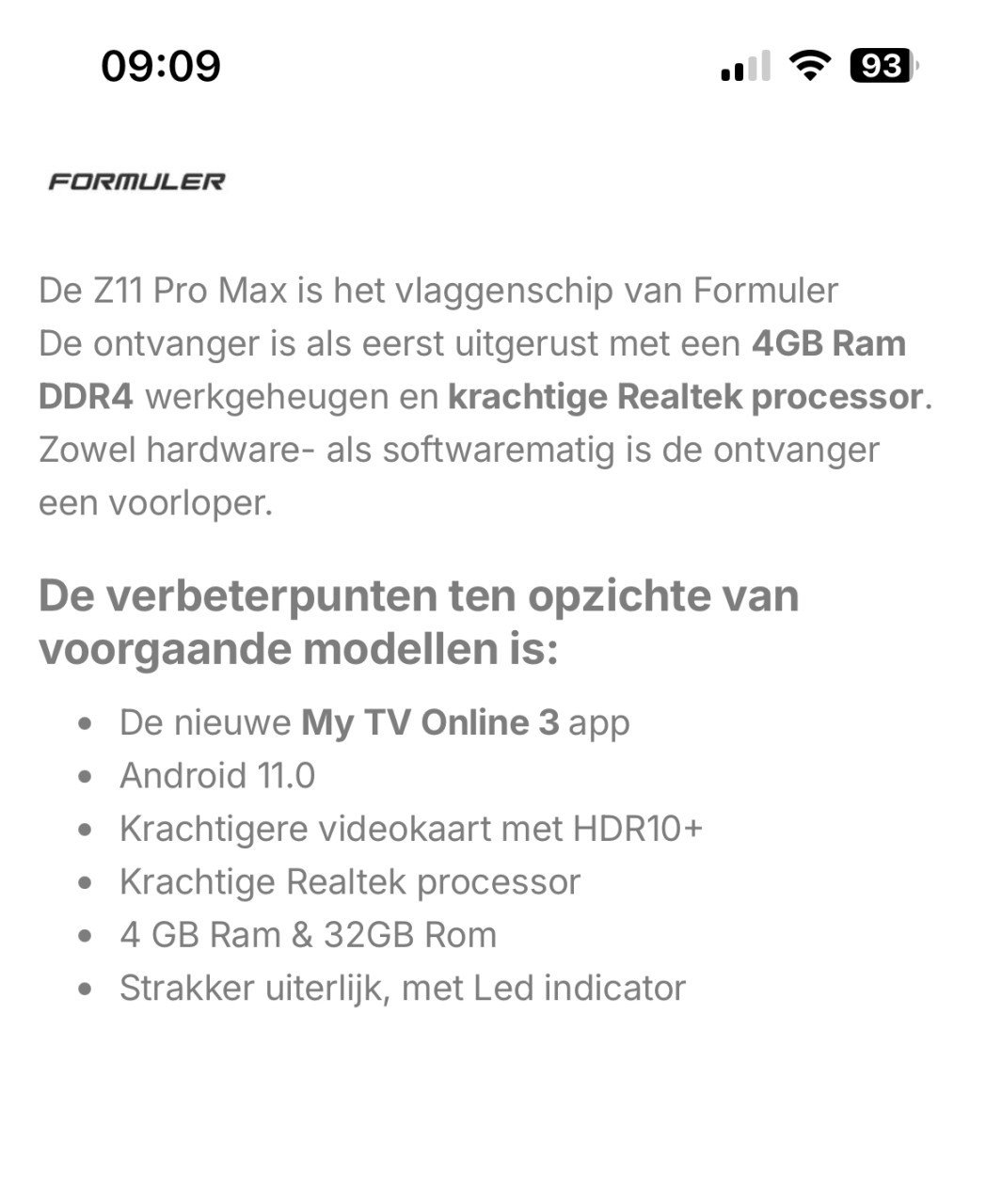 Formuler Z11 Pro Max tv box