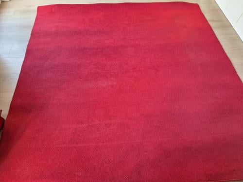Wollen vloerkleed 230x230 cm.
