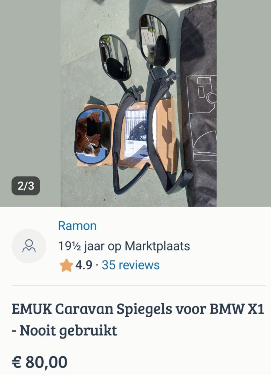Emuk caravan spiegels