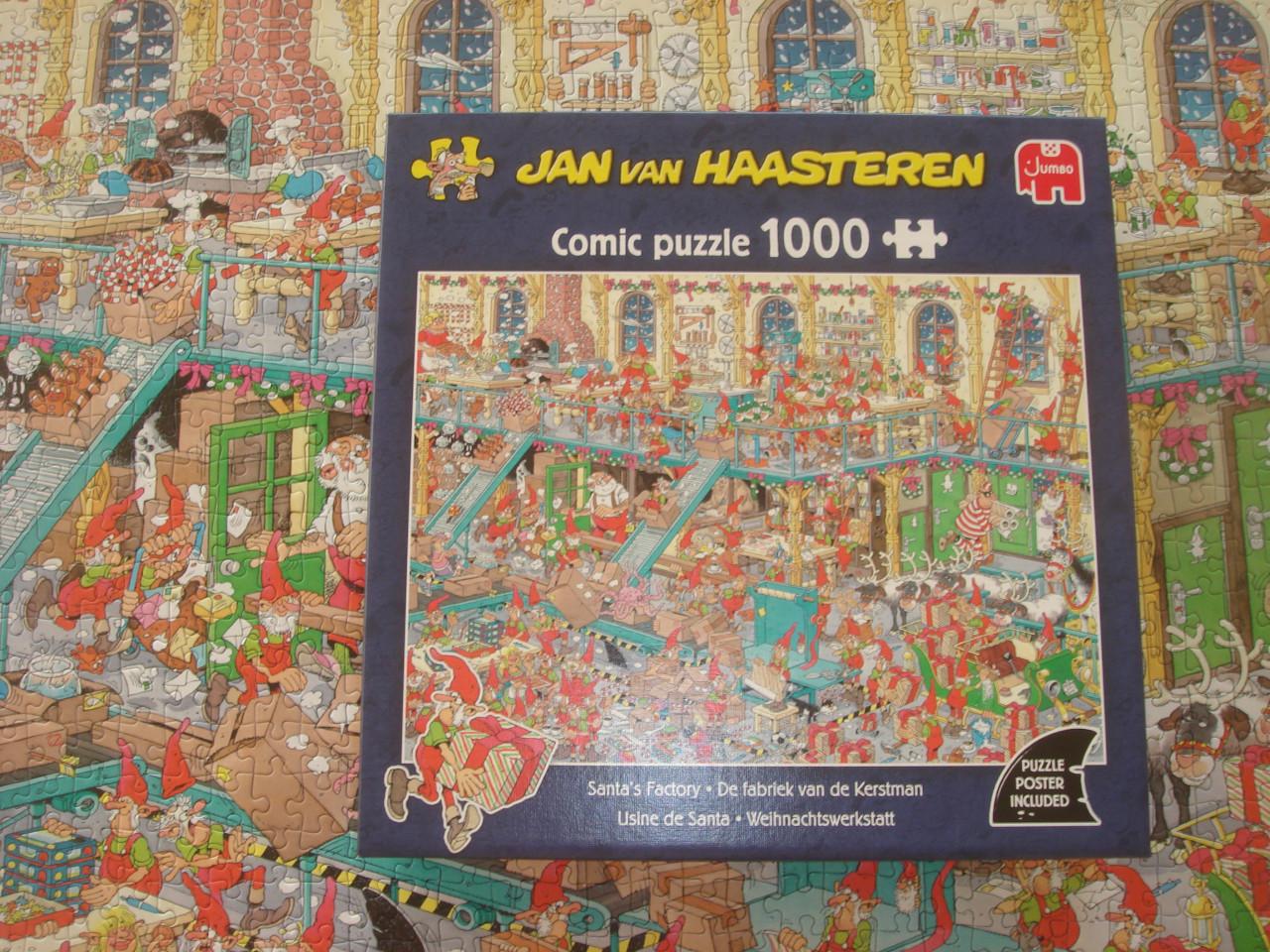 Te koop Complete Jan v Haasteren puzzel De fabriek van de Kerstman
