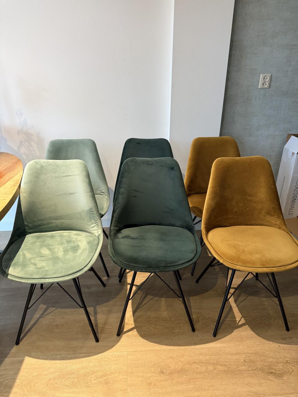 Eetkamerstoelen 6 stuks (Kick collection)