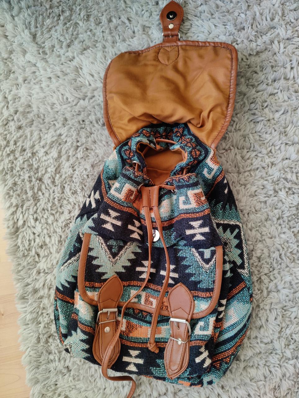 Canvas rugzak vintage aztec-print