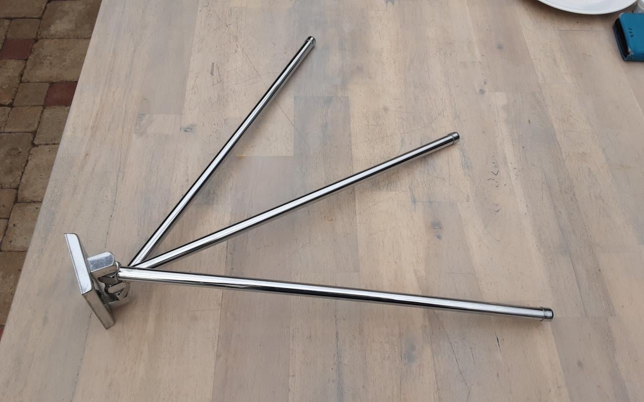 Handdoekring 3 arms voor badkamer