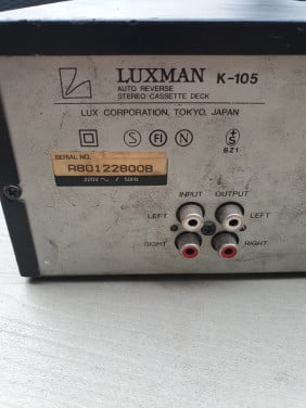 Luxe Auto Reverse Stereo Cassette Deck Luxman K 105....